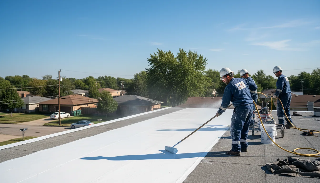 Commercial roof coating in Hickory Hills, IL near me